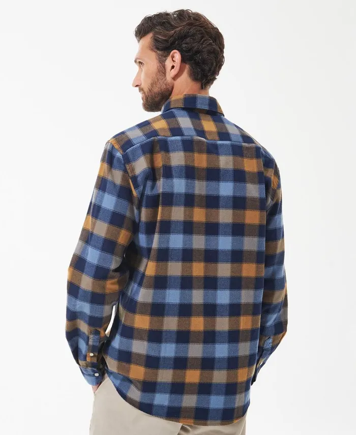 Men Shirts Barbour Damfield Regular Shirt Olive Men Shirts Barbour Damfield Regular Shirt Olive