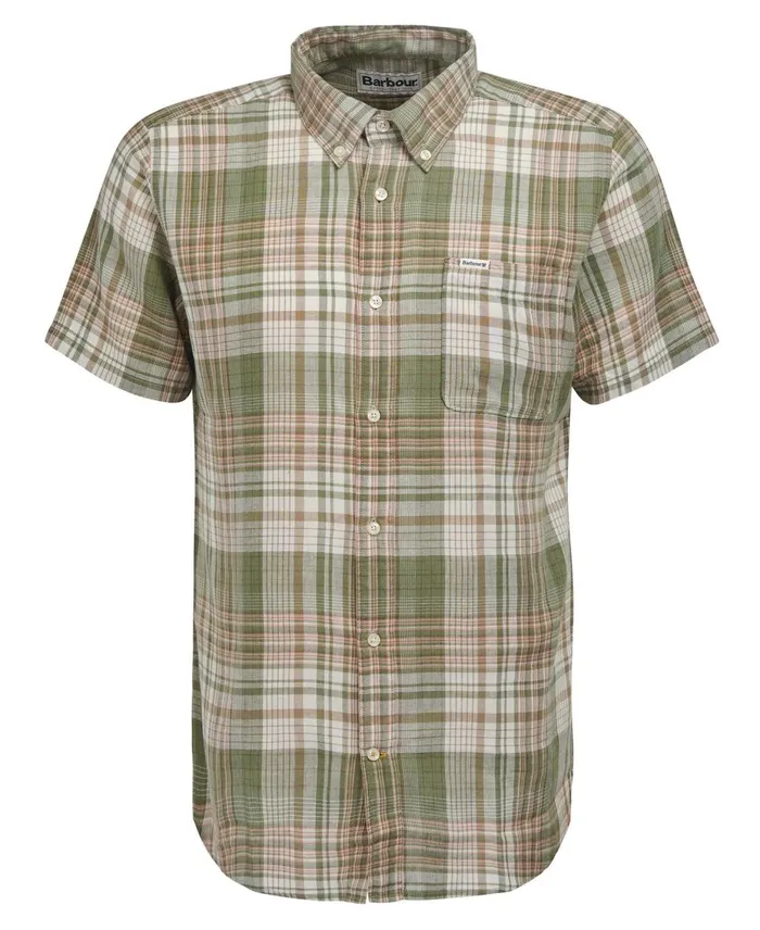 Men Shirts Barbour Ellerburn Tailored Shirt Burnt Olive Men Shirts Barbour Ellerburn Tailored Shirt Burnt Olive