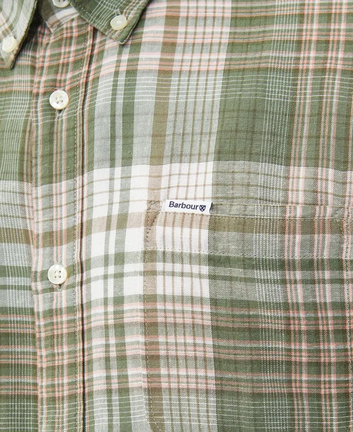 Men Shirts Barbour Ellerburn Tailored Shirt Burnt Olive Men Shirts Barbour Ellerburn Tailored Shirt Burnt Olive