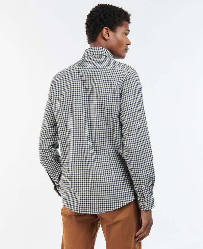 Men Shirts Barbour Finkle Tailored Shirt Olive Men Shirts Barbour Finkle Tailored Shirt Olive