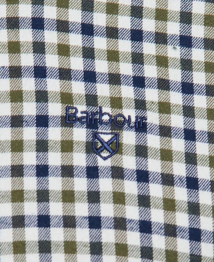 Men Shirts Barbour Finkle Tailored Shirt Olive Men Shirts Barbour Finkle Tailored Shirt Olive