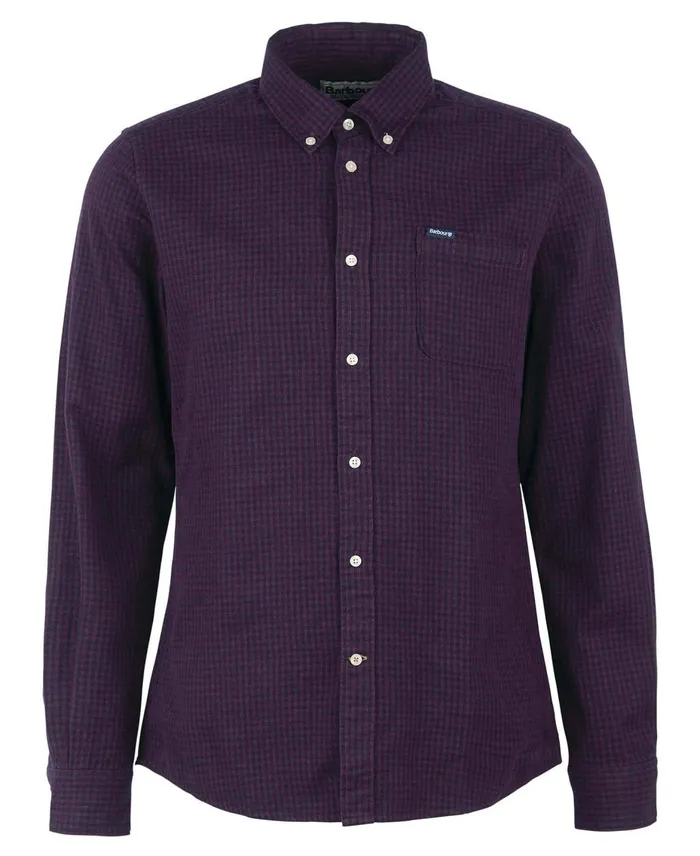 Men Shirts Barbour Geston Tailored Shirt Classic Red Men Shirts Barbour Geston Tailored Shirt Classic Red
