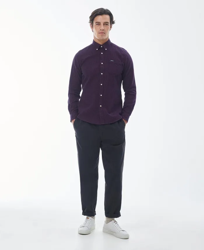 Men Shirts Barbour Geston Tailored Shirt Classic Red Men Shirts Barbour Geston Tailored Shirt Classic Red