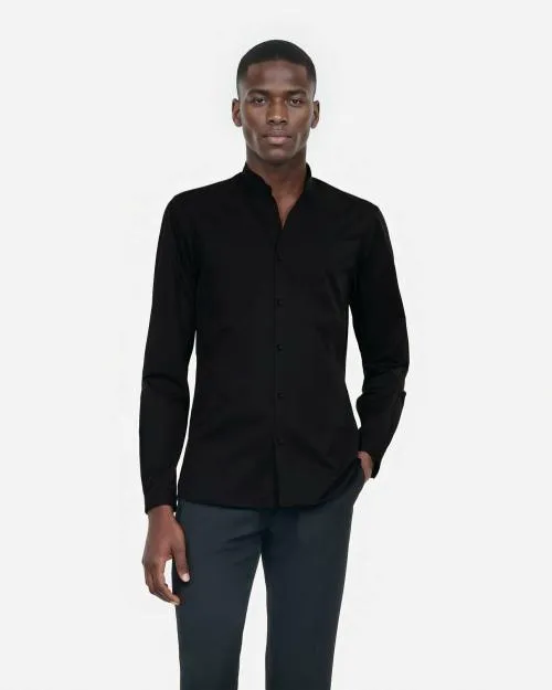 Men Shirts The Kooples Black Shirt In Smart Twill Black