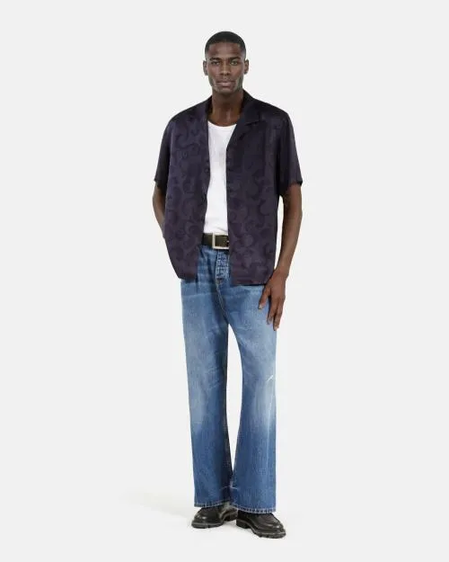 Men Shirts The Kooples ShortSleeved Navy Shirt Navy