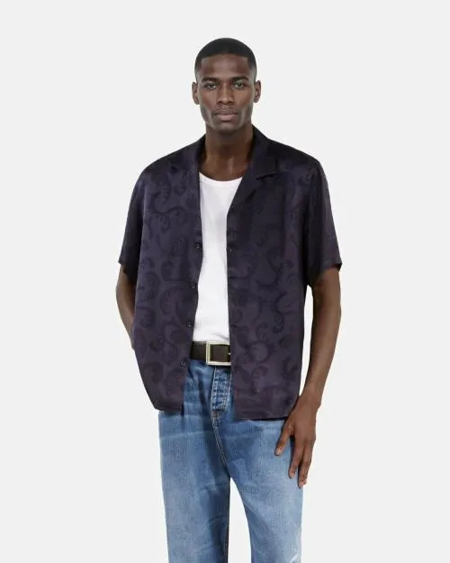 Men Shirts The Kooples ShortSleeved Navy Shirt Navy