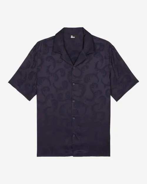 Men Shirts The Kooples ShortSleeved Navy Shirt Navy