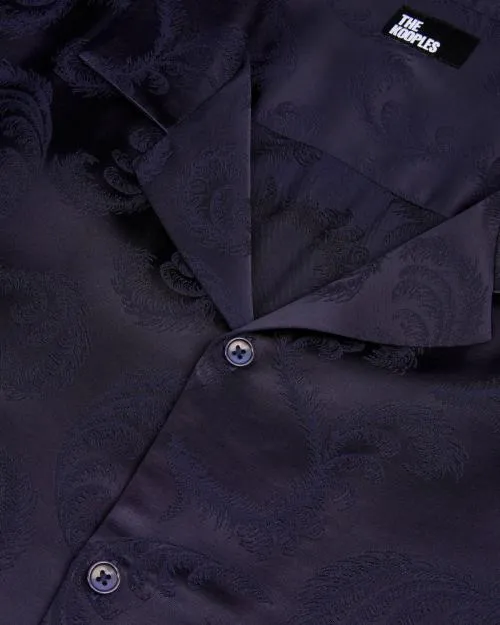 Men Shirts The Kooples ShortSleeved Navy Shirt Navy