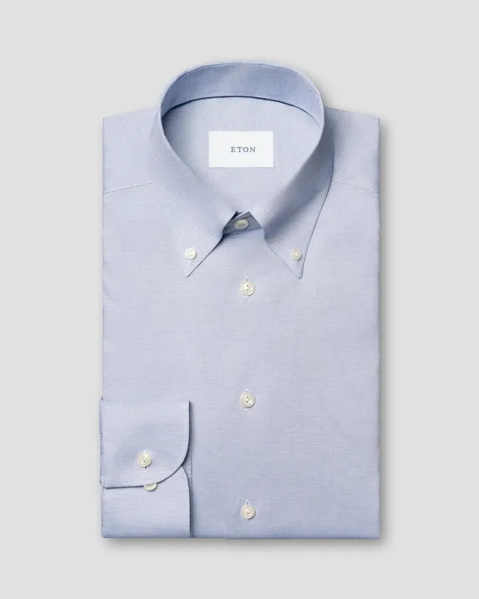Men Signature Oxford Shirt Blue Eton Dress Shirts