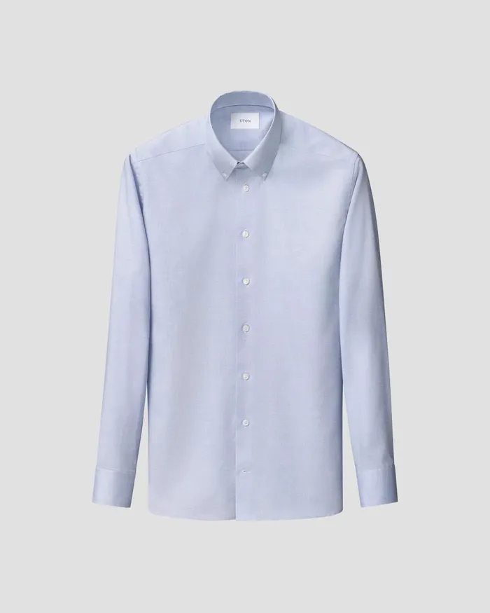 Men Signature Oxford Shirt Blue Eton Dress Shirts