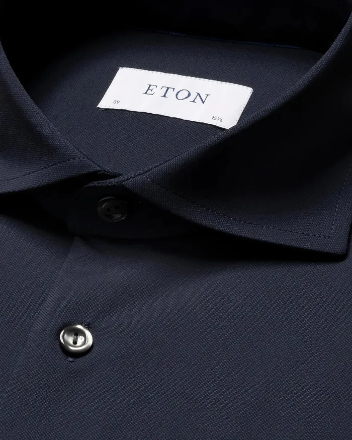 Men Solid FourWay Stretch Shirt Blue Eton Dress Shirts Men Solid FourWay Stretch Shirt Blue Eton Dress Shirts