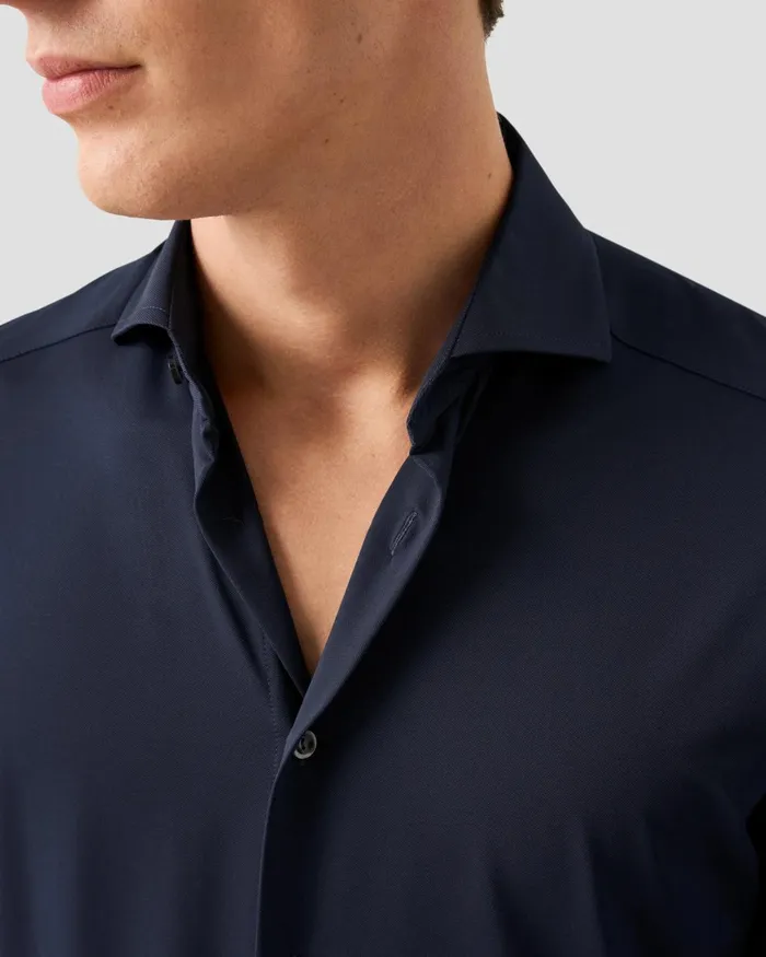 Men Solid FourWay Stretch Shirt Blue Eton Dress Shirts Men Solid FourWay Stretch Shirt Blue Eton Dress Shirts