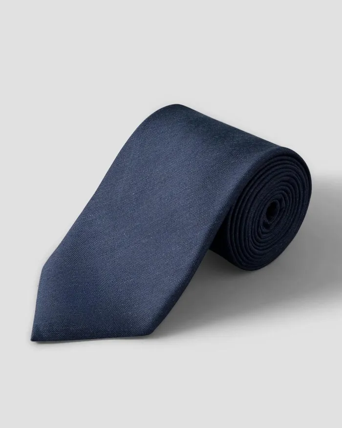 Men Solid Tie Blue Eton Ties