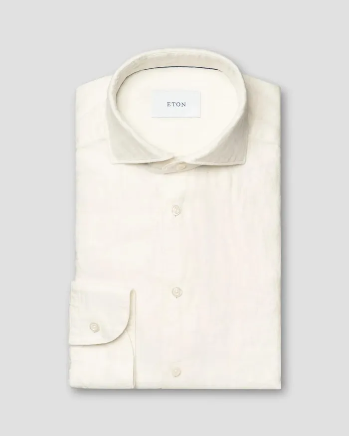 Men Solid Twill Linen Shirt White Eton Casual Shirts Men Solid Twill Linen Shirt White Eton Casual Shirts
