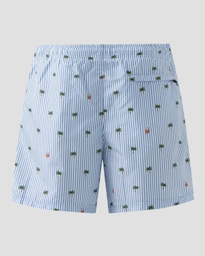 Men Striped Swim Shorts Blue Eton Shorts and Swim Shorts Men Striped Swim Shorts Blue Eton Shorts and Swim Shorts