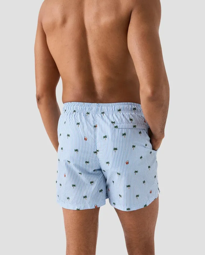 Men Striped Swim Shorts Blue Eton Shorts and Swim Shorts Men Striped Swim Shorts Blue Eton Shorts and Swim Shorts