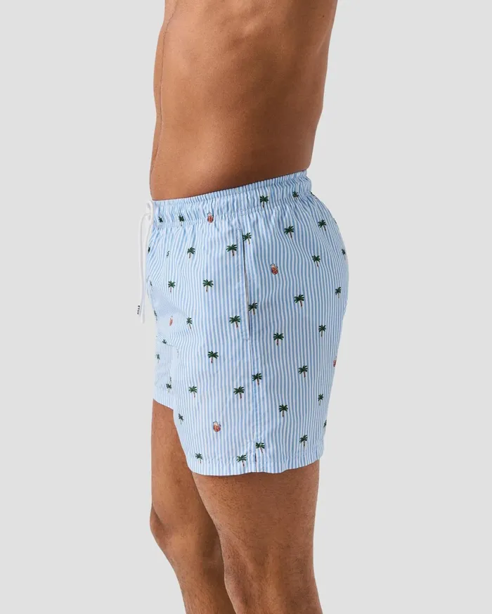 Men Striped Swim Shorts Blue Eton Shorts and Swim Shorts Men Striped Swim Shorts Blue Eton Shorts and Swim Shorts