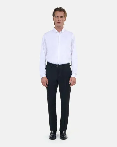 Men Suits The Kooples Black Wool Fitted Suit Trousers Black