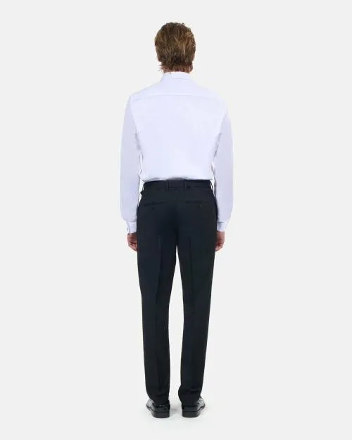 Men Suits The Kooples Black Wool Fitted Suit Trousers Black
