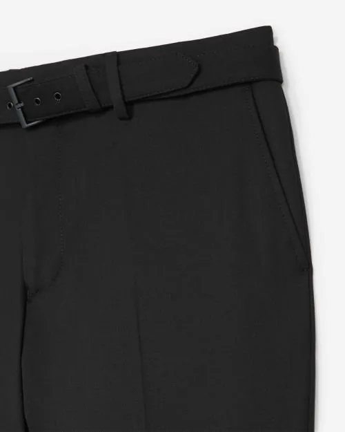 Men Suits The Kooples Black Wool Fitted Suit Trousers Black
