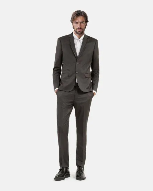 Men Suits The Kooples Gray Prince Of Wales Wool Suit Jacket Dark Grey