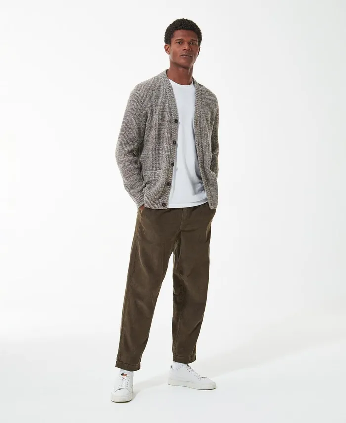 Men Sweaters Barbour Sid Knitted Cardigan Navy Marl Men Sweaters Barbour Sid Knitted Cardigan Navy Marl