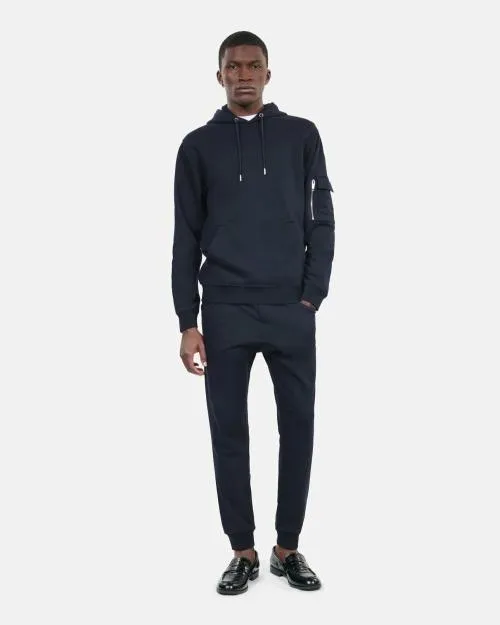Men Sweatshirts The Kooples Navy Blue Hoodie Navy