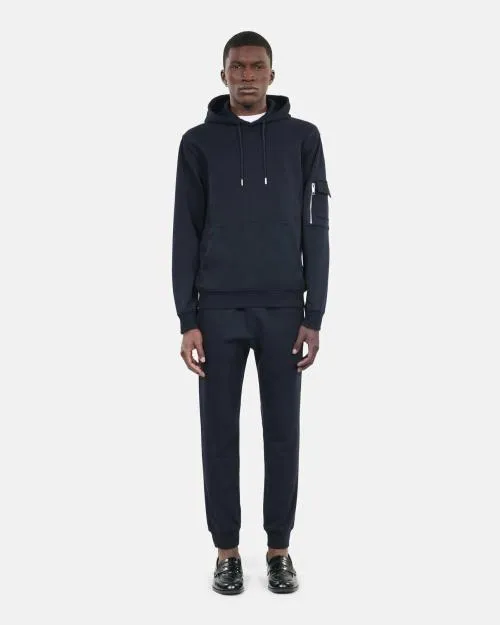 Men Sweatshirts The Kooples Navy Blue Hoodie Navy