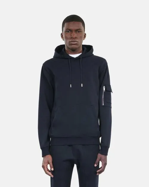 Men Sweatshirts The Kooples Navy Blue Hoodie Navy