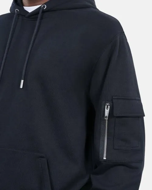 Men Sweatshirts The Kooples Navy Blue Hoodie Navy