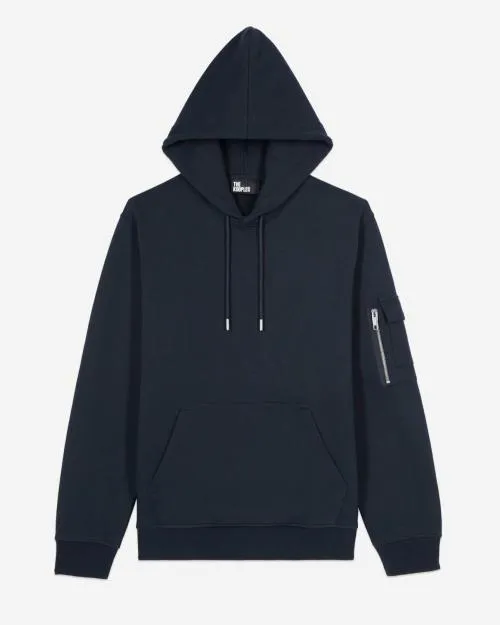 Men Sweatshirts The Kooples Navy Blue Hoodie Navy