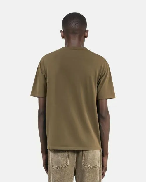 Men Tshirts The Kooples Khaki Screen Print TShirt Olive Kaki