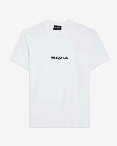 Men Tshirts The Kooples White Logo TShirt White
