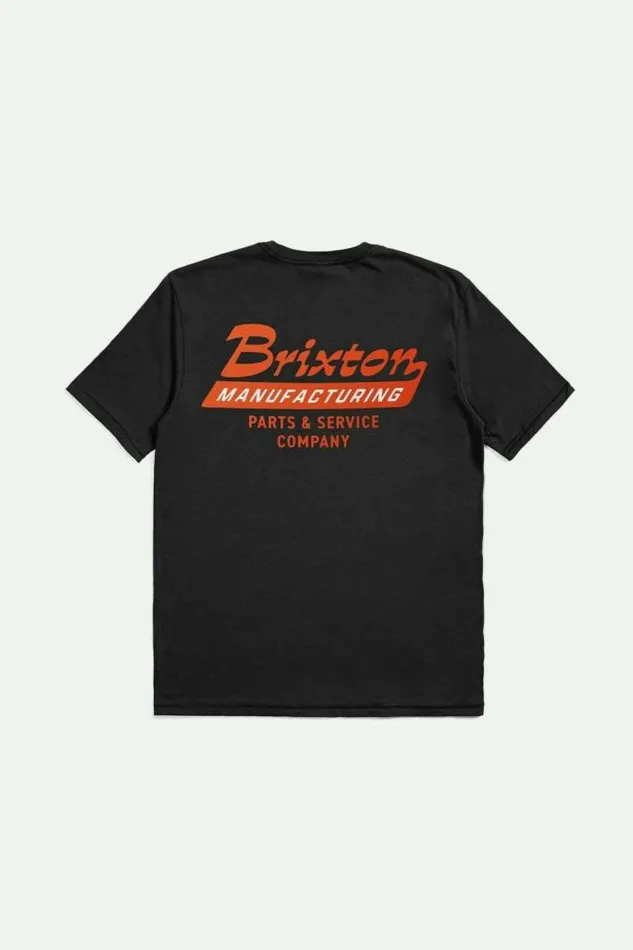 Men Township SS Tailored TShirt Black Brixton TShirts