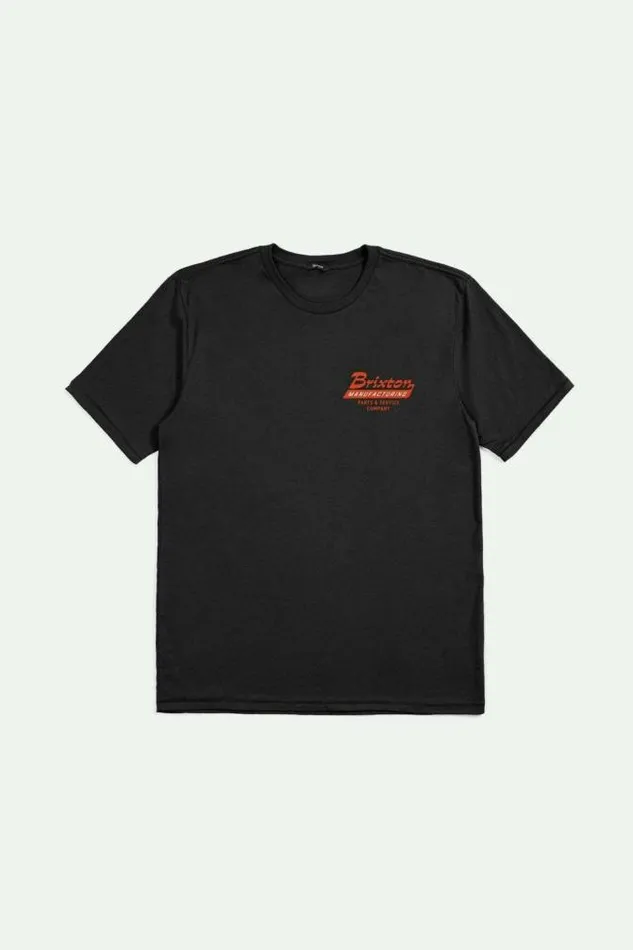 Men Township SS Tailored TShirt Black Brixton TShirts