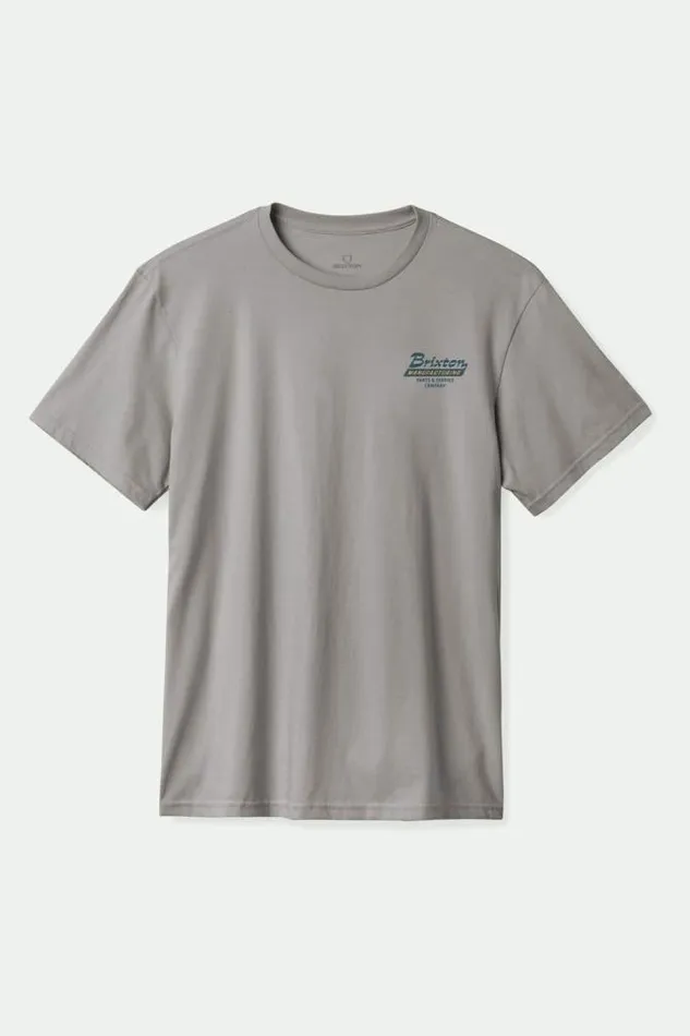 Men Township SS Tailored TShirt Heather Grey Brixton TShirts