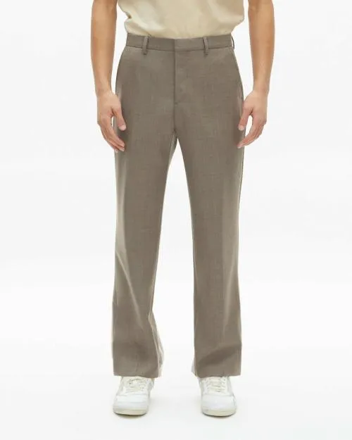 Men Trousers and Jeans The Kooples Beige Wool Suit Pants Beige Melange