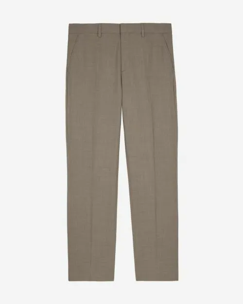 Men Trousers and Jeans The Kooples Beige Wool Suit Pants Beige Melange