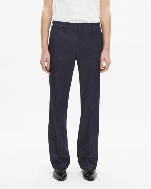 Men Trousers and Jeans The Kooples Blue DenimEffect Suit Pants Navy