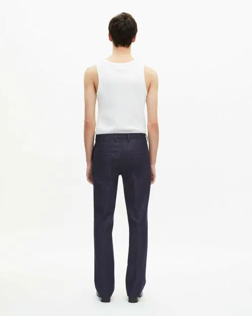 Men Trousers and Jeans The Kooples Blue DenimEffect Suit Pants Navy
