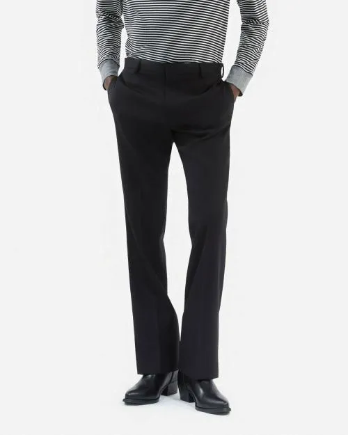 Men Trousers and Jeans The Kooples StraightCut Black Wool Pants Black