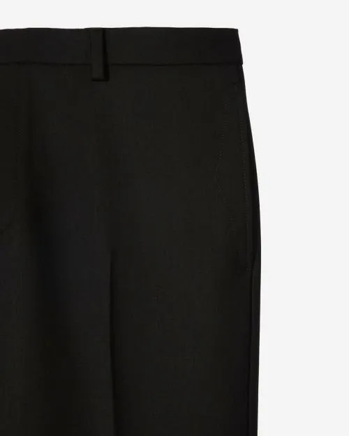 Men Trousers and Jeans The Kooples StraightCut Black Wool Pants Black