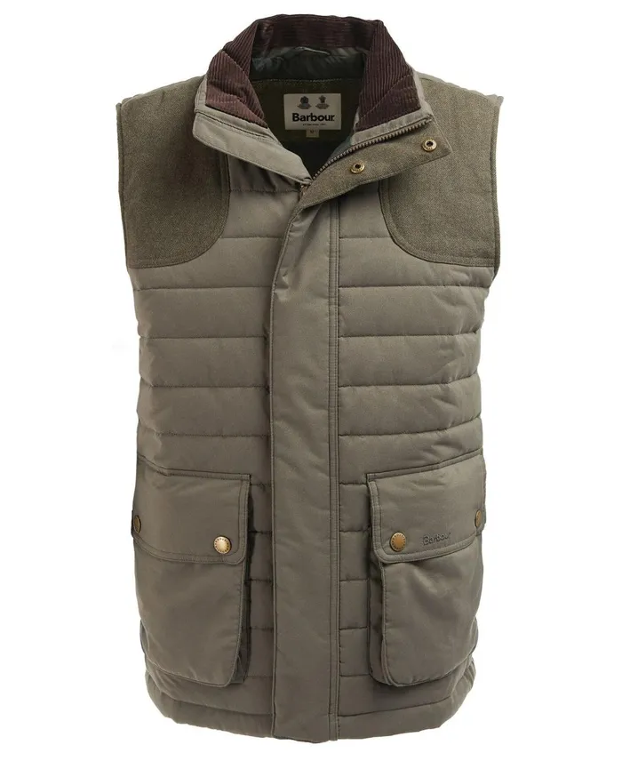 Men Vests Barbour Bradford Gilet Forest