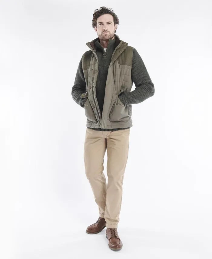 Men Vests Barbour Bradford Gilet Forest
