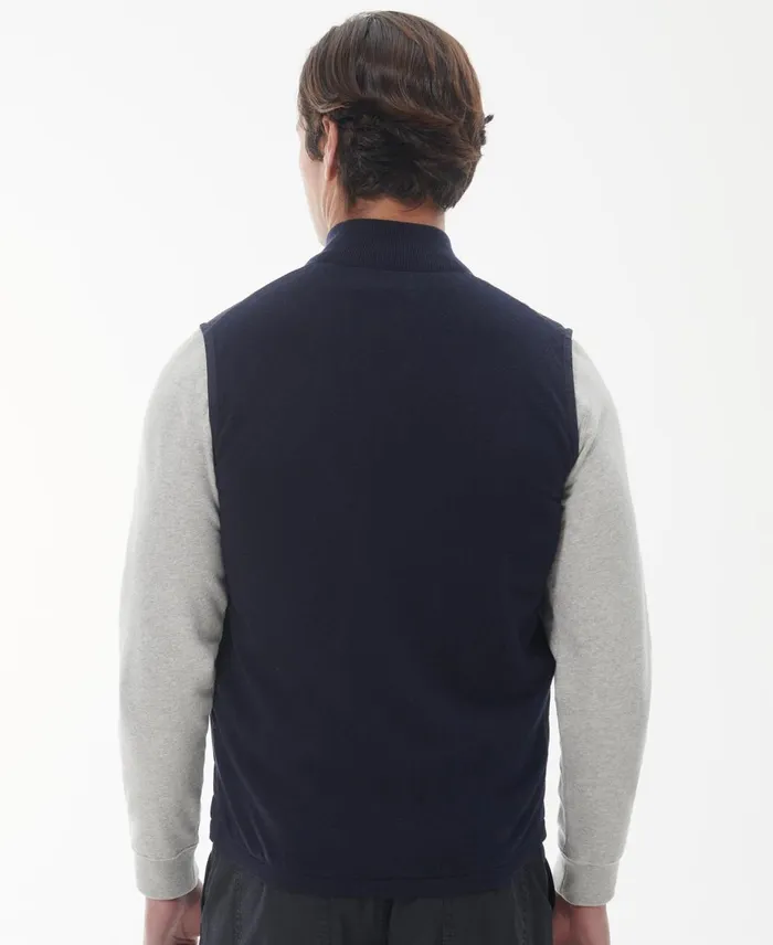 Men Vests Barbour Essential Box Quilt Gilet Charcoal Marl Men Vests Barbour Essential Box Quilt Gilet Charcoal Marl