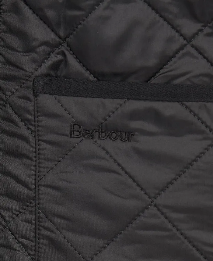 Men Vests Barbour Polarquilt WaistcoatZipIn Liner Black