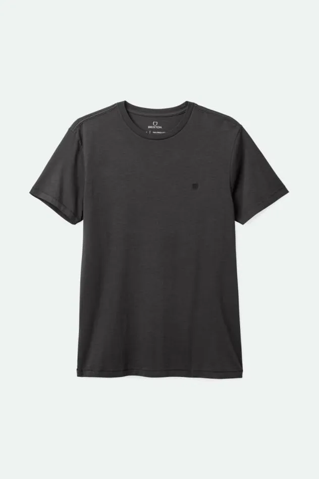 Men Vintage Reserve SS TShirt Black Sol Wash Brixton Polos and Henleys