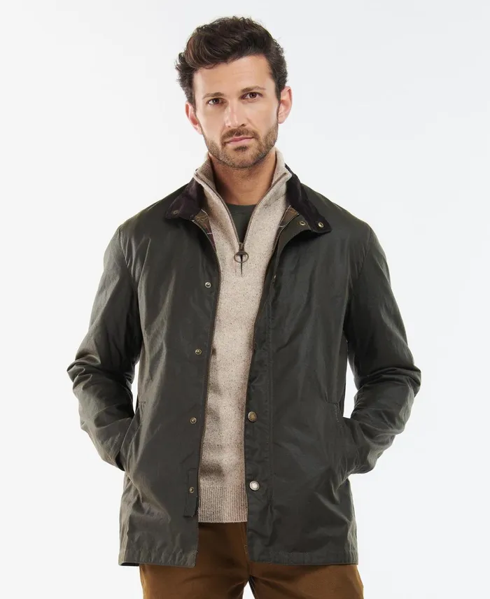 Men Waxed Jackets Barbour Evelar Wax Jacket Navy