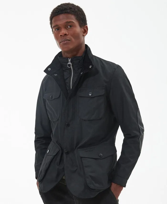 Men Waxed Jackets Barbour Ogston Wax Jacket Navy