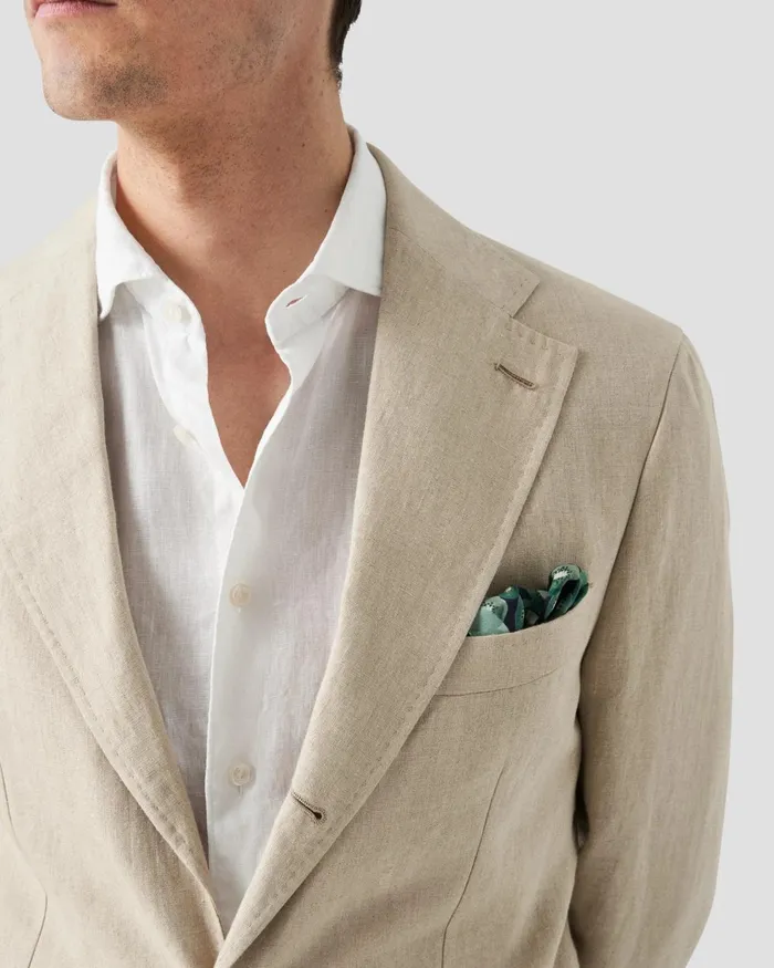 Men White Linen Shirt 8211 Short Sleeve White Eton Casual Shirts